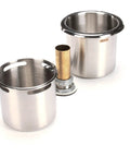Dipperwell Faucet With 0.40 GPM Flow Tower And Bowl Assembly, Slick Polished Chrome Brass Body, Deck Mount, Single Lever Ceramic Cartridge, OEM Replacement Part