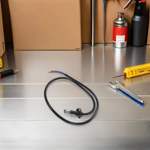 Furnace Flame Sensor Probe Rods Set With Mad Sensitivity Detection Easy Installation Universal For Boilers And Heating Systems Industrial And Home Use 2 Pack Durable Flame Sensor Tools For Reliable Ignition And Safety, one probe on workbench