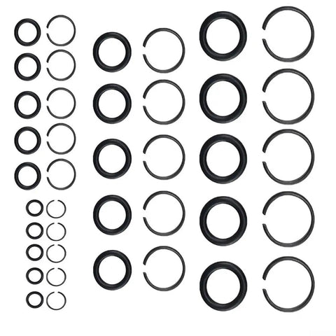 Secure Rock Solid Impact Sockets Fast With Tough Steel Retainer Rings For 38, 12 And 34 Inch Air Wrenches Plus O-Rings To Keep Your Garage Tools Locked In Without Any Slipping Or Losing Parts During Heavy Duty Jobs Today black metal socket retainer rings