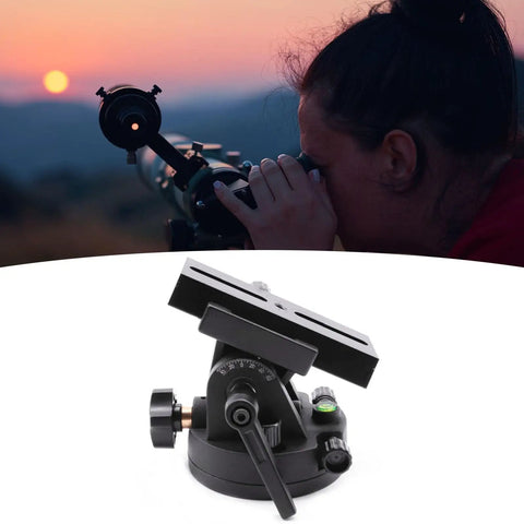 Aluminum Alloy Telescope Mount Latitude Adjustment Base Equatorial Wedge For Telescopes With Portable Tracking Setup for Stargazing