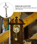 Vintage Clock Pendulum Replacement 4.92 x 1.37 x 0.27 In for Antique Grandfather Clocks, image showing clock and pendulum part