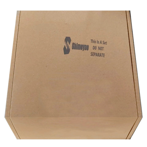 Cardboard box labeled 'This Is A Set Do Not Separate' containing 12 Pack Heavy Duty Garage Door Rollers Wheels For One Inch Truck And Trailer Doors Track Replacement Set Seven Sixteenth Inch Diameter Two And Three Quarter Inch Long Rod Steel Roller Wheels Built To Withstand High Impact And Corrosion.