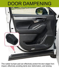 Heavy Duty Rubber Car Door Bumpers 10 Pack Oem Fit 82191 28010 Universal Front Rear Edge Guards close-up of bumper pad on vehicle door.