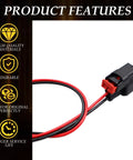Two Pack 2 Pin Side Marker Light Connector Pigtail For 2015 2020 Chevrolet Camaro Harness Wiring Plug 34062-0028