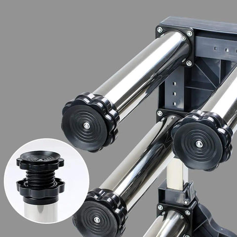 Adjustable Stainless Steel Appliance Base Stand For Washing Machines, Refrigerators, Dryers And Vertical AC Units Extendable 24 To 27 Cm Height