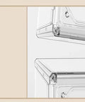 Clear Acrylic Display Case For 75331 Razor Crown Airship Model, Dustproof Box Compatible With Lego 75331 corner detail view