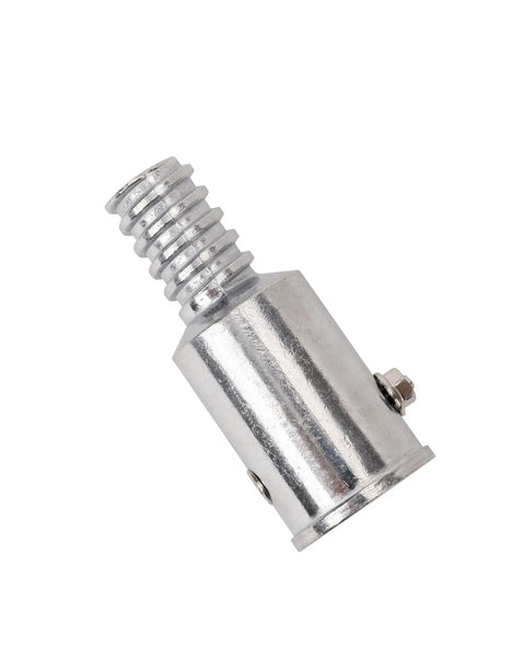 Metal Threaded Tip Replacement For Wood Push Broom Handle Fits Most One Inch Handles Aluminum Alloy Silver Color