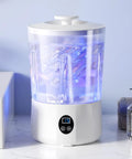 Slick Portable Mini Washing Machine For Underwear And Socks Featuring Three Gentle Wash Programs with visible water and controls.