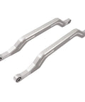 Lower Arched Radius Rods Arms For Polaris RZR XP 1000 RS1 Turbo 2014 To 2023 Aluminum Upgrade, 10mm Early Models And 12mm Late Models, Heavy Duty Off Road Steering And Suspension Enhancement, two silver aluminum arms