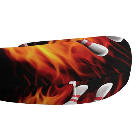 Bowling-themed U Shaped Travel Neck Pillow For Flights And Long Haul Trips Super Cozy Support For Head And Neck Ergonomic Napping Pillow
