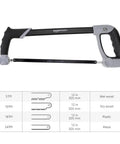 Heavy Duty 12 Inch Bi-Metal Hacksaw Blades 4 Piece Set With Super Sharp Killer Edge Cutting 5 10 18 24 Tpi Options for tough metal work.