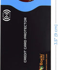 Travel RFID Blocking Card Sleeves Set Of 12 With Color Coded Envelopes For Identity Theft Protection and Credit Card Security