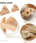 Ultimate Dowel Pins Kit With 400 Fluted Wooden Dowels In 1/4 Inch, 5/16 Inch, 2/5 Inch And 1/2 Inch Sizes Plus Dowel Centers For Diy Projects, Furniture, Drawers And Craft Builds, fluted eucalyptus dowels and wood joints