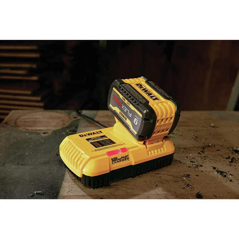 Fast 20V Max and FLEXVOLT Battery Charger for 20V and 60V MAX Batteries With Quick Charge on workbench