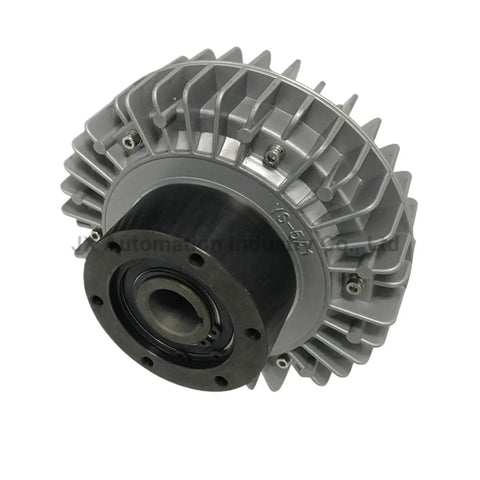 Heavy Duty Hollow Shaft Magnetic Powder Brake Clutch 0.6kg 6N.m YS0.6A1 front view in industrial design