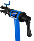 Top section of the Folding Home Mechanic Repair Stand Built From All Steel Teardrop Tubing For Maximum Rigidity With Locking Yoke