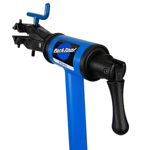 Top section of the Folding Home Mechanic Repair Stand Built From All Steel Teardrop Tubing For Maximum Rigidity With Locking Yoke