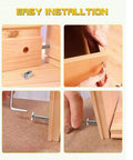 Crib Hardware Replacement Kit Featuring M6 Socket Cap Screws In 40 50 60 70 And 80 Mm Lengths, 16 Bolts, 16 M6 x 12mm Barrel Nuts, And 1 M4 Wrench for easy crib assembly shown.