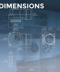 Technical dimensions of Magnetic Dryer Vent Coupling Kit With Airtight Seal Quick Connect Dryer Vent Connector For Easy Cleaning