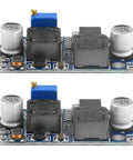 XL6009 DC-DC Buck Boost Power Module Bundle For Solar Panels, 4A 400KHz Adjustable Regulator, top view of two modules