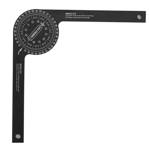 0 To 360 Degree Woodworking Protractor Aluminum Alloy Angle Finder Non Electronic Display Precision Machined Measuring Tool