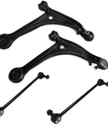 Front Lower Control Arm With Ball Joint Assembly And Sway Bar End Links Kit For Honda Odyssey 2005-2010, 4 Piece Suspension Upgrade, Beefy Durability, Easy Install, Front Stabilizer Links.