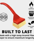 Bristle Free Replaceable Scraper Head Compatible With Gas Charcoal Porcelain Ceramic Cast Iron And Stainless Steel Grates