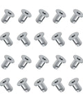 Aluminum Dzus Button Flush Allen Head Quarter Turn Fasteners Seven Sixteenths Inch Grip Chrome Finish Pack Of Twenty