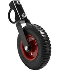 8 Inch Gate Wheel Heavy Duty Gate Caster For Farm And Metal Swing Gates Fits One And Three Eighths To Two Inch Gate Frames Prevents Gate Drag On Chain Link And Sliding Gates With 330 Lb Capacity And Durable Rubber Tire On Steel Plate With Galvanized