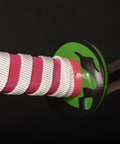 Cosplay Ready Iguro Obanai Demon Slayer Katana Sword Handcrafted Stainless Steel Prop With Wax Rope Wrapped Handle Real Metal