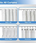 Heavy Duty Ceiling Curtain Track System With Whisper Quiet Glide For Room Dividers Aluminum Alloy Rails Fits All Curtains