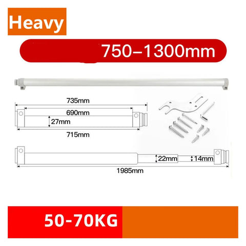 Ultra Quiet Sliding Door Closer For 30 To 80 Kg Wooden Doors With Built In Damping Soft Close Automatic Rebound Heavy Duty Track