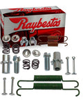 Raybestos H7374 parking brake hardware kit with assorted metal springs, pins, clips and bolts