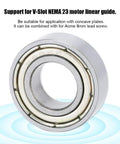 Deep Groove Ball Bearings 8mm X 16mm X 5mm Double Shielded For 3D Printer Upgrades V Slot Linear Guides 23 Motor Compatibility Chrome Silver Metal Pro Grade Bearings Pack Of 10, 688Z bearing on white background