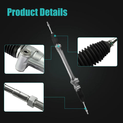Close-up of Drop In Beefy Electronic Power Steering Rack And Pinion Replacement for Lexus RX350 RX450h 2010 2020 and Toyota Venza 2009 2015