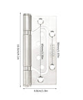 Heavy Duty Stainless Steel Ball Bearing Door And Window Hinges With Mute Silent Rotation Rustproof Furniture Hardware 10.5 x 4.8 cm