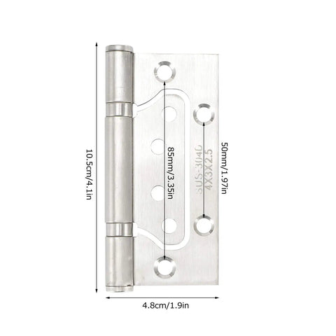Heavy Duty Stainless Steel Ball Bearing Door And Window Hinges With Mute Silent Rotation Rustproof Furniture Hardware 10.5 x 4.8 cm