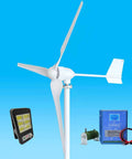 Wind turbine Amazon: 4-item kit incl. 4000W 48V turbine with 3 nylon fiber blades, blue control box, motor, LED light