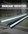 Heavy Duty Reflective Garage Wall Guard Plus Slick Rubber Corner Protector For Car Door Bumper Shield With High Visibility Night Safety Strip Tough As Nails Warehouse Parking Lot Anti Collision Bumper Guard Black