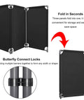 3 Panel Foldable Safety Barricade 5.8 Feet Tall High Visibility PVC Frame with butterfly locks for fast setup and storage