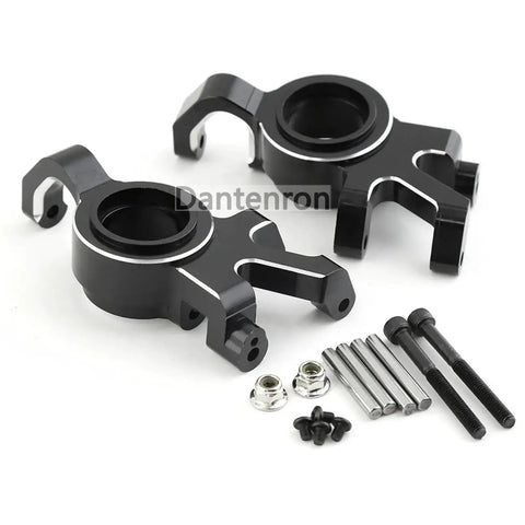 Black CNC steering cups from Traxxas X-Maxx 1/5 RC Upgrade Parts Kit For 6S 8S Monster Truck shown with hardware set.