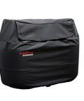 Front view of Dual 20Lb Propane Tank Cover For RV Trailer And Camper, Waterproof Heavy Duty Vinyl With 300D Lining, 33x12x18 inch