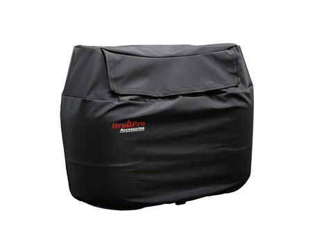 Front view of Dual 20Lb Propane Tank Cover For RV Trailer And Camper, Waterproof Heavy Duty Vinyl With 300D Lining, 33x12x18 inch