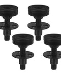 Heavy Duty Adjustable Leveling Feet Kit For Furniture With Nut For Tables Chairs Cabinets Benches Easy Install Floor Protection Stable Wobble Fix Threaded Feet DIY Repair Upgrade, black threaded set
