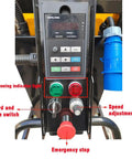 Control panel of Walk Behind Concrete Floor Grinder With 12 Grinding Heads, featuring digital display and controls for efficient operation.