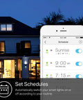 Color Changing A19 Led Bulb, 850 Lumens, Dimmable WiFi Light, works with Alexa and Google Home, scheduling feature app view