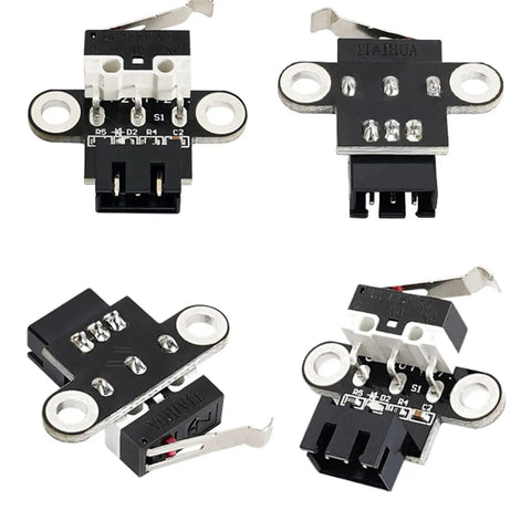 Horizontal Mechanical Limit Switch Module For 3D Printers With Three Pin Connector And One Meter Cable Pack Of Six