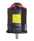 Top Shelf Industrial Servo Motor A06B-2075-B403 With 100 Volt Input Running Smooth At 2000 RPM For Precision Automation And Motion Control Needs, rear view with connector.