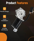 Transfer Case Shift Motor 600-802 For 4WD Drop-In Replacement Fits Ford Expedition 1997-2002, F-150 1996-2003, F-150 Heritage 2004, F-250 1996-1999, F-250 HD 1997, Lobo 2001-2003, Lincoln Navigator 1999-2002 showing motor and wiring connector