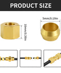 MuHize brass 3/16 in tube compression fittings kit, 8-pack, connectors for hydraulic and pneumatic lines